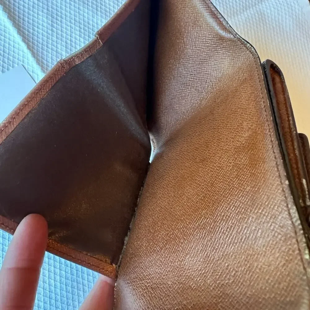 LV double snap Elise wallet billfold vintage monogram